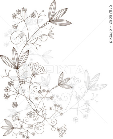 Vector outline grasses design 28087955