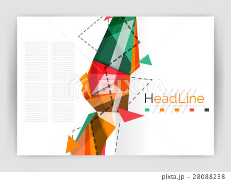 Unusual abstract corporate business brochure Unusual abstract corporate business brochure 28088238