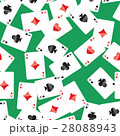 Aces playing cards seamless pattern 28088943
