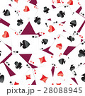 Aces playing cards seamless pattern 28088945