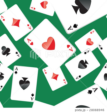 Aces playing cards seamless pattern Aces playing cards seamless pattern 28088946