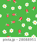 Ladybug and flowers seamless pattern 28088951