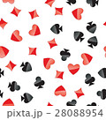Playing cards suits seamless pattern 28088954