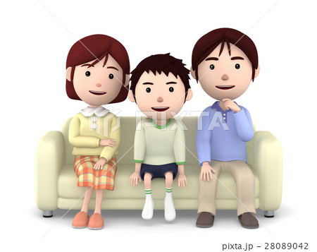 ソファで一家団らん1 ソファで一家団らん1 28089042
