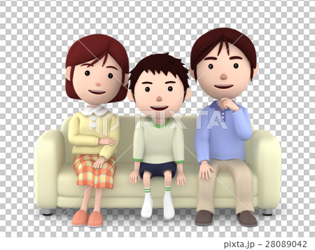 在沙發上的家庭組1 28089042