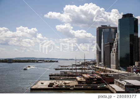 New York City USA Skyline Hudson River Coast line 28089377