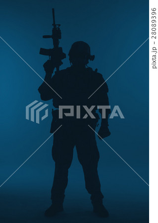 Marine Special Operator silhouette Marine Special Operator silhouette 28089396