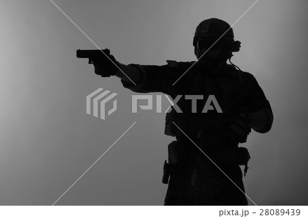 soldier with pistol soldier with pistol 28089439