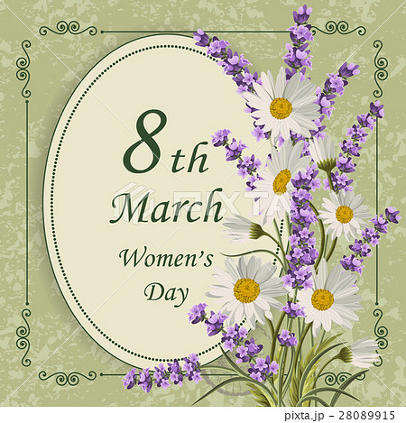 Womens day greeting card. 28089915