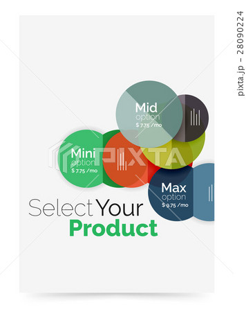 Business flyer circle abstract background 28090224