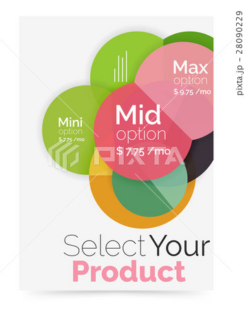 Business flyer circle abstract background 28090229