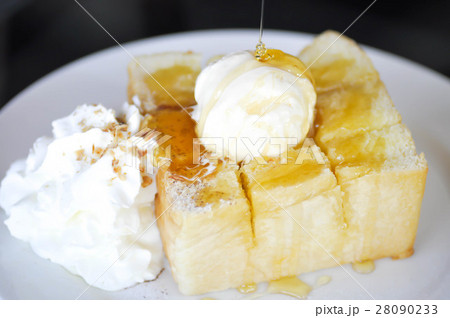 toast and ice cream or honey toast toast and ice cream or honey toast 28090233