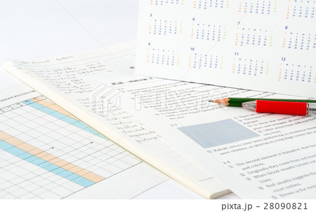 英語 スケジュール 年間計画 勉強 学習 テスト勉強 試験 資格の写真素材
