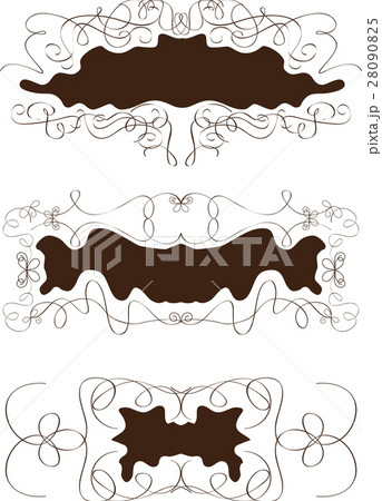 Set vintage frames, vignette borders 28090825