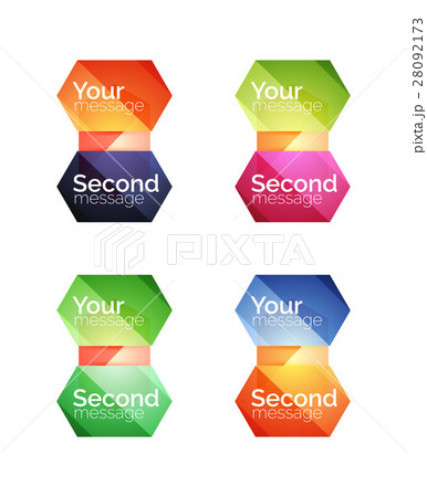 Vector shiny blank web option boxes 28092173