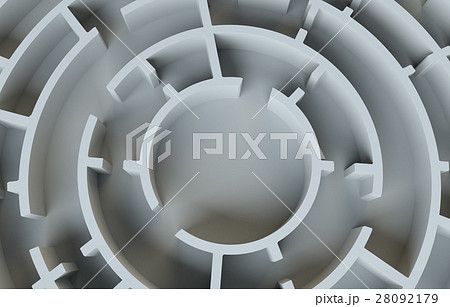 Maze close-up. 3D Illustration 28092179