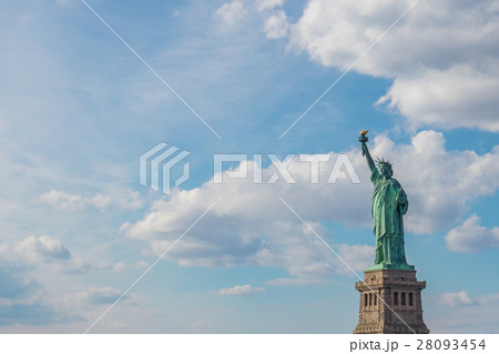 自由の女神 快晴 青空 Statue of Liberty 晴れ 28093454