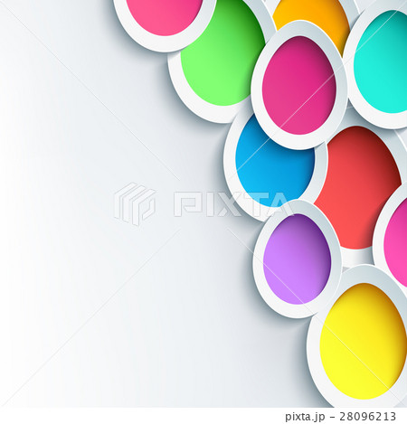 Beautiful festive background with 3d Easter egg Beautiful festive background with 3d Easter egg 28096213