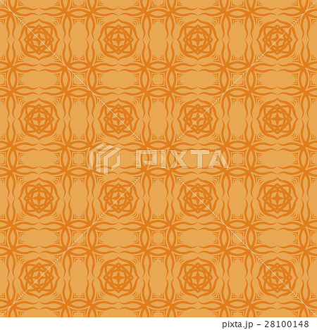 Orange Decorative Retro Seamless Pattern Orange Decorative Retro Seamless Pattern 28100148