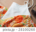 Casual wear, orange flower pattern 28100260