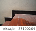 Dust, cobweb on brown wood stair 28100264