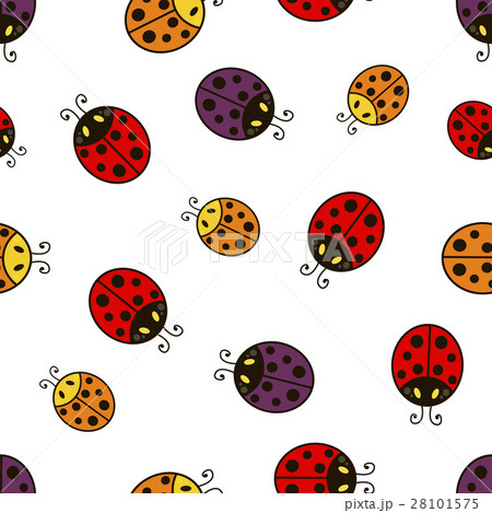 ladybug.Vector seamless pattern. ladybug.Vector seamless pattern. 28101575