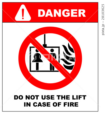 Vector fire emergency icons.  Do not use the lif 28103625