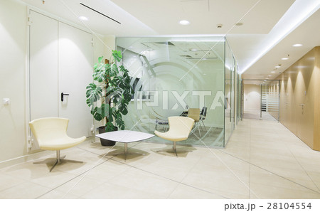 interior of modern bright office with glass walls 28104554