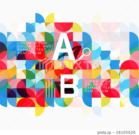 Abstract circle geometric composition isolated on Abstract circle geometric composition isolated on 28105020