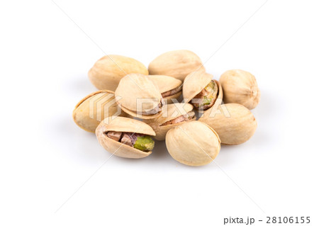 Heap of salted pistachio nuts 28106155