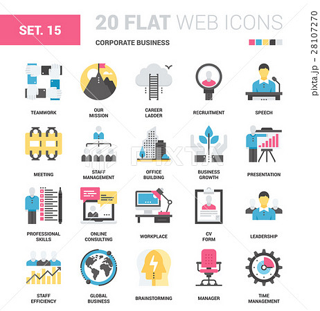 Corporate Business Icons 28107270