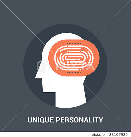 unique personality icon concept 28107926
