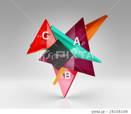 3d triangle modern composition 3d triangle modern composition 28108106