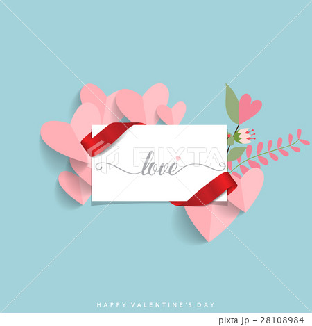 Valentines day background design. Vector illustration 28108984