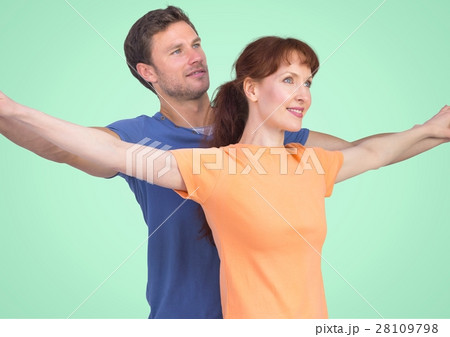 Digital composite of loving couple 28109798