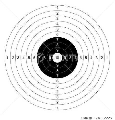 gun shooting paper targets vector with white backg 28112225