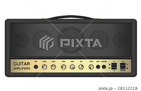 real classic black guitar amplifier vector 28112228