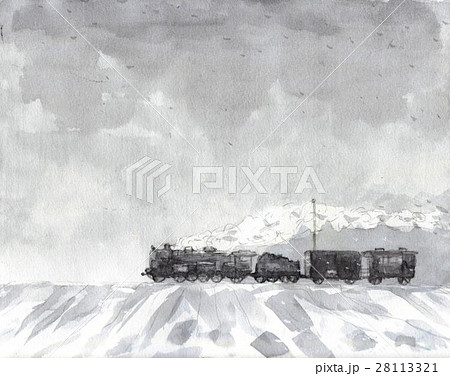 雪国の蒸気機関車 28113321