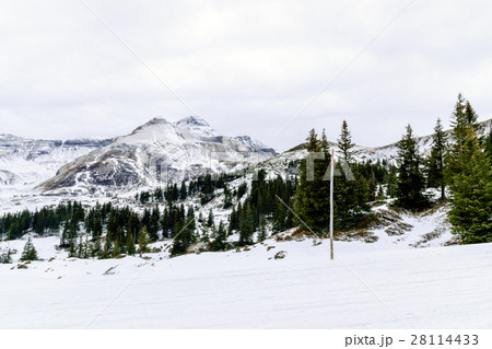 Alps Mountains in winter 28114433