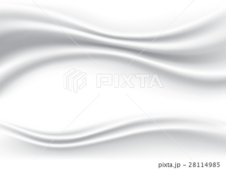 White Wave Silk Fabric Abstract Background, Vector 28114985