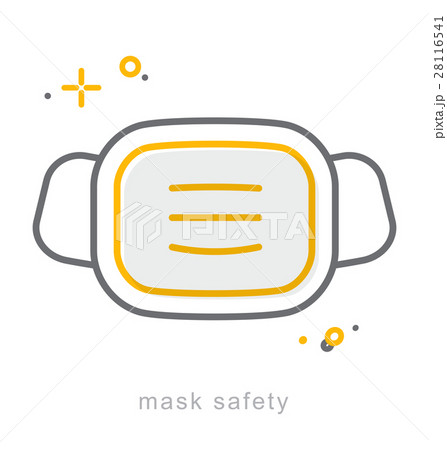 Thin line icons, Mask safety 28116541