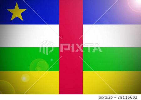 Central African Republic flag 3D illustration symb 28116602