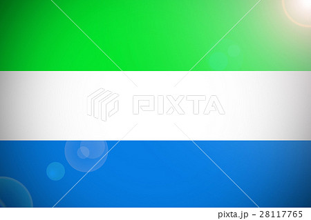 Sierra Leone national flag 3D illustration symbol Sierra Leone national flag 3D illustration symbol 28117765
