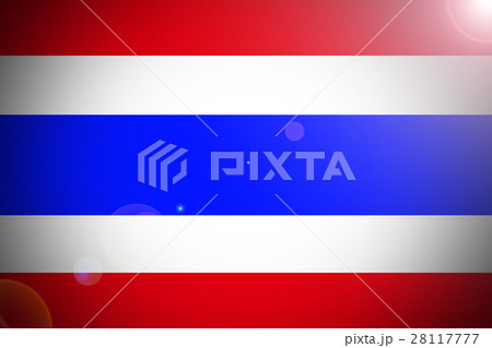 Thailand national flag 3D illustration symbol. Thailand national flag 3D illustration symbol. 28117777