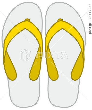 島ぞうり 黄色イメージイラスト 島ぞうり 黄色イメージイラスト 28117937