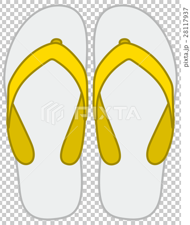 島ぞうり 黄色イメージイラスト 島ぞうり 黄色イメージイラスト 28117937