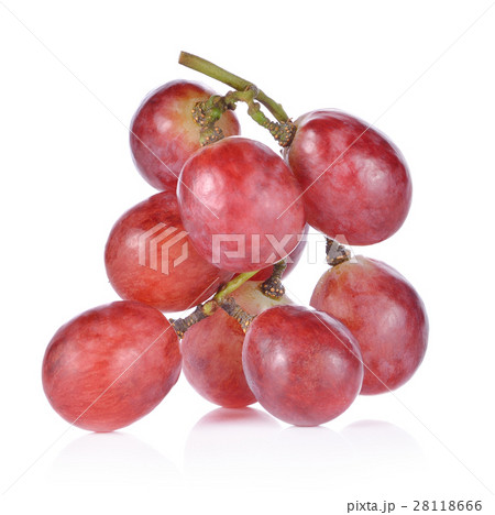 Red grapes on white Red grapes on white 28118666