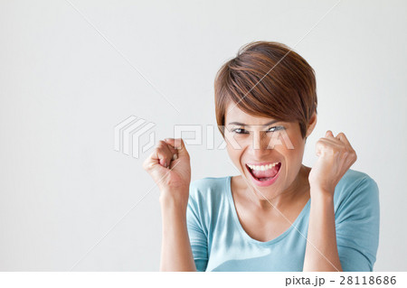 smiling, happy, positive, excited woman smiling, happy, positive, excited woman 28118686