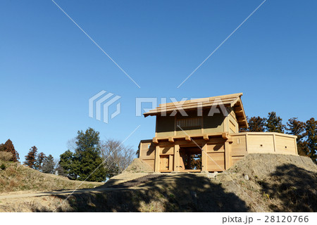 高崎市箕輪城跡の郭馬出西虎口門 28120766