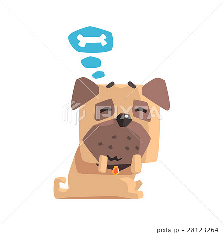 Little Pet Pug Dog Puppy With Collar Dreaming Of A Little Pet Pug Dog Puppy With Collar Dreaming Of A 28123264